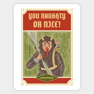 Krampus Greetings Magnet